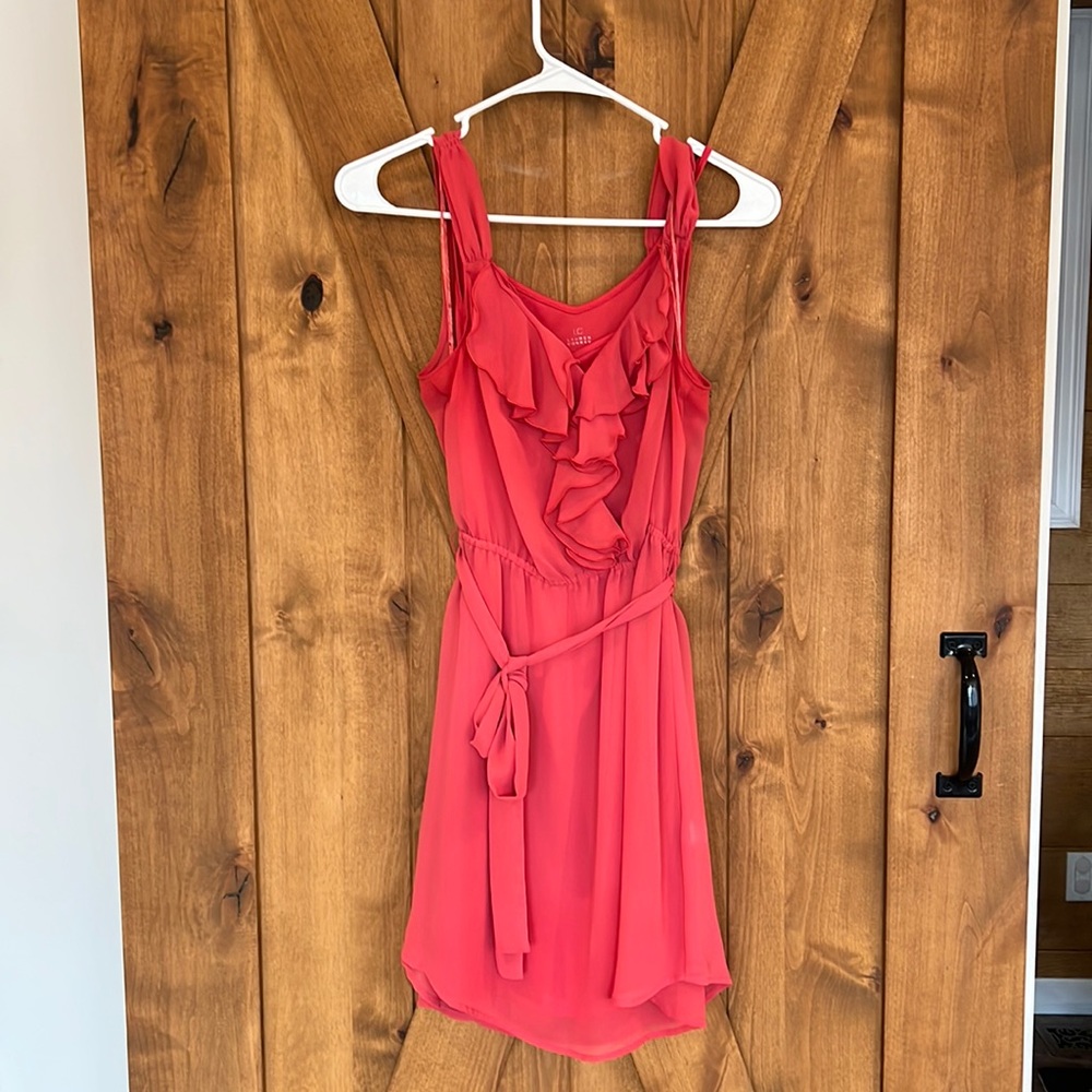 Coral Lauren Conrad dual layer summer dress